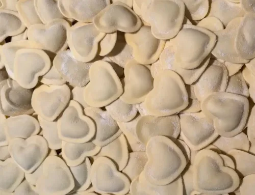 Ravioli di mela cotogna e porchetta